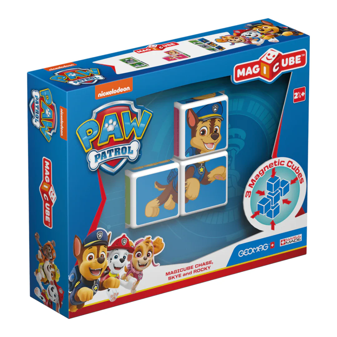 Cubos Magnéticos MAGICUBE Paw Patrol - Chase, Skye y Rocky (3 cubos) | Geomag - Imagen 7